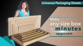 Universal Packaging Sheets  Introduction how to custom shipping boxes for any item [upl. by Adebayo]