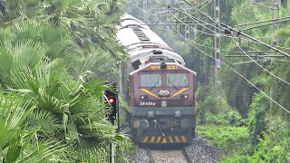 Stunning TKD WDP4B  DHILLIKA  Single Line Diesel Action [upl. by Acebber572]