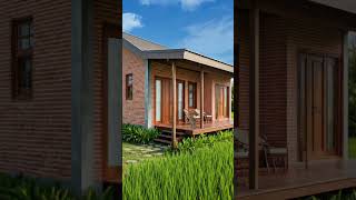 Village House beside Ricefield in Java home tinyspace naturehome rumahminimalis villagehouse [upl. by Vadnee437]