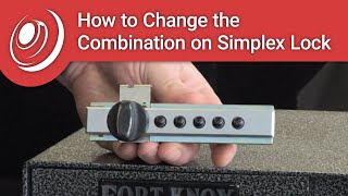 How to Change a Combination on a Simplex Lock [upl. by Oremoh]