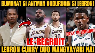 LEBRON CURRY DUO MANGYAYARI NA ANTHONY EDWARDS NAGYABANG DUDURUGIN SI LEBRON SA OPENING GAME [upl. by Engel]