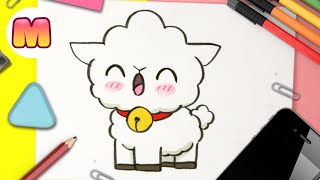 COMO DIBUJAR UNA OVEJA KAWAII PASO A PASO  Dibujos kawaii faciles  Como dibujar animales kawaii [upl. by Bittencourt]