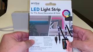 Vibe USB LED Light Strip Review  Only 500 at Five Below [upl. by Nerita]