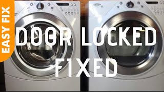 ✨ WHIRLPOOL WASHER  Door Locked  EASY FIX ✨ [upl. by Retniw61]