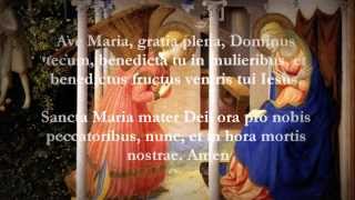 Catholic Prayers  Hail Mary Latin [upl. by Meuse]