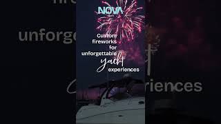 Custom Fireworks in Dubai  Nova Luxury Yachts dubai fireworks yachtdubai [upl. by Pandolfi]