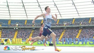 Karsten Warholm SHATTERS meet record for mens 400mH at Diamond League Silesia  NBC Sports [upl. by Suiravad818]