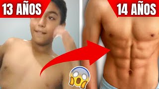 MI CAMBIO FÍSICO entrenando EN CASA 🔥 TRANSFORMACIÓN FÍSICA 1 AÑO Motivación [upl. by Yhtur]