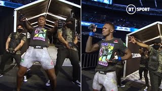 Israel Adesanya shows off incredible dance moves in legendary walkout at UFC 243 [upl. by Shaw274]