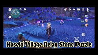 Koseki Village Relay Stone Puzzle  Genshin Impact [upl. by Orenid163]