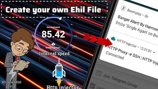 How to Import http injector EHIL FILE amp how to connect it [upl. by Ellord]