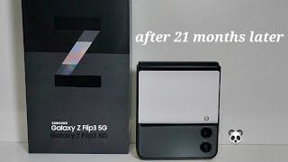 My Samsung Z Flip 3 after almost 2 years Update  Review [upl. by Nwahsyt738]