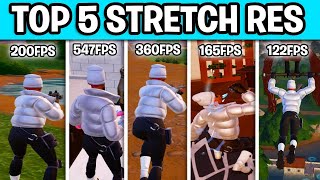 The Top 5 BEST Stretched Resolutions In Fortnite Chapter 5 FPS BOOST [upl. by Monroe529]