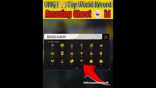 OMG 😲 WORLD RECORD GHOST IDS IN FREE FIRE😱shorts shortvideo youtubeshorts freefire ghostid [upl. by Hermione]