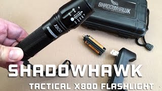 Shadowhawk X800 Tactical Flashlight [upl. by Foscalina]