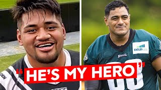 Jordan Mailata Paves The Way For FUTURE Rookies [upl. by Tillo]