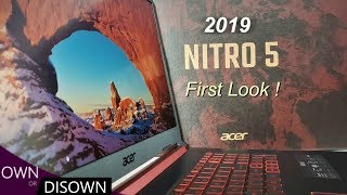 2019 Acer Nitro 5  GTX 1650 First look Best Laptop under 900 [upl. by Jamaal]