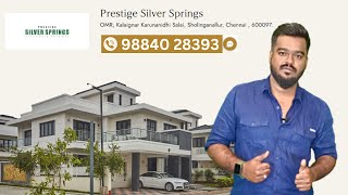 Prestige Silver Spring Review 5 BHK Villa For Sale in Sholinganallur OMR Chennai  98840 28393 [upl. by Llenreb575]