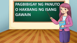 Pagbibigay ng Panuto o Hakbang ng Isang Gawain  FILIPINO GRADE 4 [upl. by Aivan]