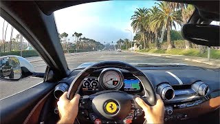 Ferrari 812 Superfast V12 POV Test Drive 3D AudioASMR [upl. by Ardme971]