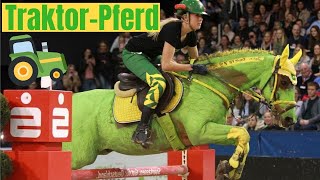 Ein Pferd als Traktor 😂  Evelyn Beyer amp Carl Gustav  Kostümspringen KK Cup Münster [upl. by Rennoc]