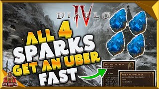 Diablo 4 How To Get All 4 Resplendent Sparks  Fastest Uber Unique Of Your Choice [upl. by Enileuqkcaj]