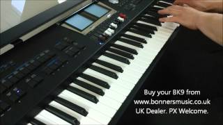 Roland BK9 Demonstration  Drawbar Organ with Blues Style [upl. by Peper787]