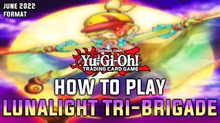 YuGiOh How to Play TriBrigade Lunalight  Test HandsCombo Tutorial June 2022 [upl. by Anegue722]