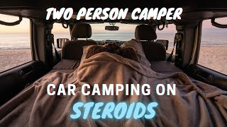 Jeep CAMPER Conversion TOUR  Full Bed amp Kitchen [upl. by Kurys]