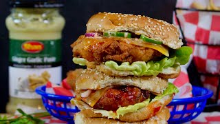 Zinger Burger  Tandoori Fried Chicken Sandwich [upl. by Rosemary]