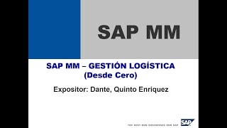 13 MiniCurso de SAP MM Overview  Presentación de SAP [upl. by Haland]