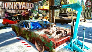 Crushing Cars  Junkyard Simulator Gameplay  First Look [upl. by Albertson]