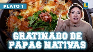 Gratinado de papas nativas con queso andino  El Gran Chef Famosos [upl. by Aidiruy126]