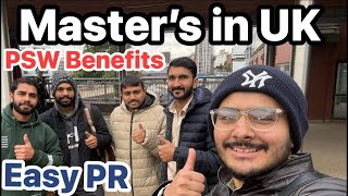 Master’s in UK 🇬🇧  Cheap Universities in UK  Benefits of Master’s in UK  PSW  Easy PR Route [upl. by Malia293]