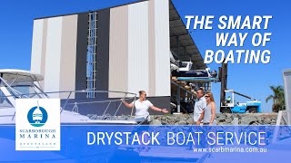 Scarborough Marina Drystack  Brisbanes Newest Boat Drystack [upl. by Elke]