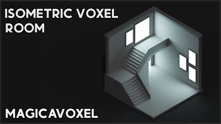 MagicaVoxel Tutorials EP1 Complete Guide On How to Make an Isometric Room In MagicaVoxel [upl. by Aicatsanna]