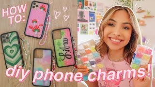 HOW TO MAKE TRENDY DIY PHONE CHARMS [upl. by Jessee]