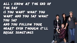 End of the Day  One Direction Lyrics [upl. by Uohk]