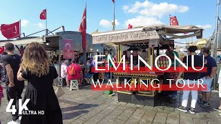 4K İstanbul Eminönü Yürüyüş Turu  Istanbul Eminonu Walking Tour [upl. by Lebaron]