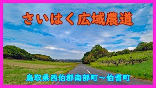 さいはく広域農道  鳥取県西伯郡南部町～伯耆町 [upl. by Welcy]