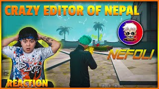 Junior Reacts To Nefoli Unique Style Editor Of Nepal  Garena FreeFire [upl. by Nyar]