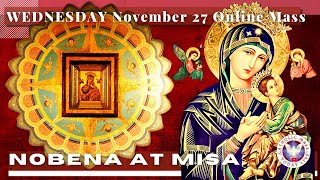 CATHOLIC CHURCH MASS TODAY  November 27 NOVENA MASS TO OUR MOTHER OF PERPETUAL HELP  Miyerkules [upl. by Susan112]