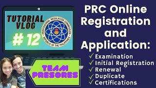 How To Apply PRC Online  AN ULTIMATE GUIDE  StepByStep Process by Team Presores [upl. by Leopold]