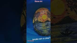 Stone Art  Stone Painting  Stone Painting Idea art drawing [upl. by Jaycee]