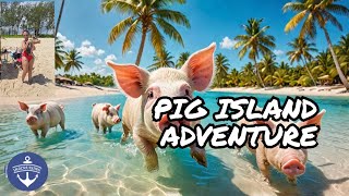 Swimming with Pigs Like a PRO in No Time  Travel vlog [upl. by Dagney]