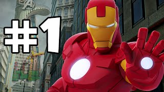 DISNEY INFINITY 2 MARVEL SUPERHEROES  AVENGERS PLAYSET  PART 1 [upl. by Miko324]