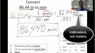 Dimensional Analysis 2 Metric Conversions [upl. by Studner]