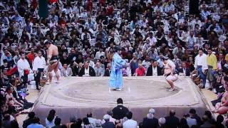 Chiyotaikai vs Asashoryu Day9 KugatsuBasho 2009 Sep [upl. by Afatsom]