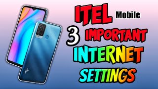 3 Important Internet Settings for All Itel Mobile  Internet Speed Settings and Fix Internet Problem [upl. by Flodur330]