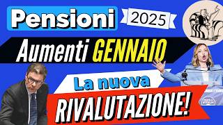 PENSIONI 📈 AUMENTI GENNAIO 2025 👉 le “NUOVE” FASCE di RIVALUTAZIONE PIENA 2025 SENZA TAGLI❗️ [upl. by Bartie]